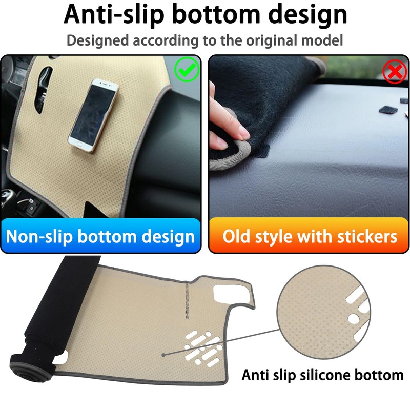 LOCOY Dash Cover Mat for Toyota Tacoma Accessories 2024 2025