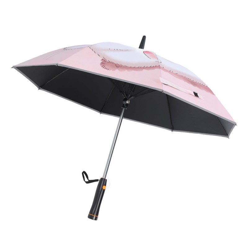 Portable Umbrella with Fan Reflective UPF 50+ Sun and Rain