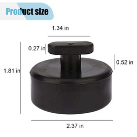 4PCS Lifting Jack Pads Compatible with Corvette, Non-Slip Jack Pucks Floor Jack Stand Adapter, Rubber Jack Point Pad Adapter for C5 C6 C7 C8 Models, Essential Accessory