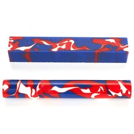 WOODRIVER Acrylic Pen Blank - Uncle Glam - 3/4" x 3/4" x 5"