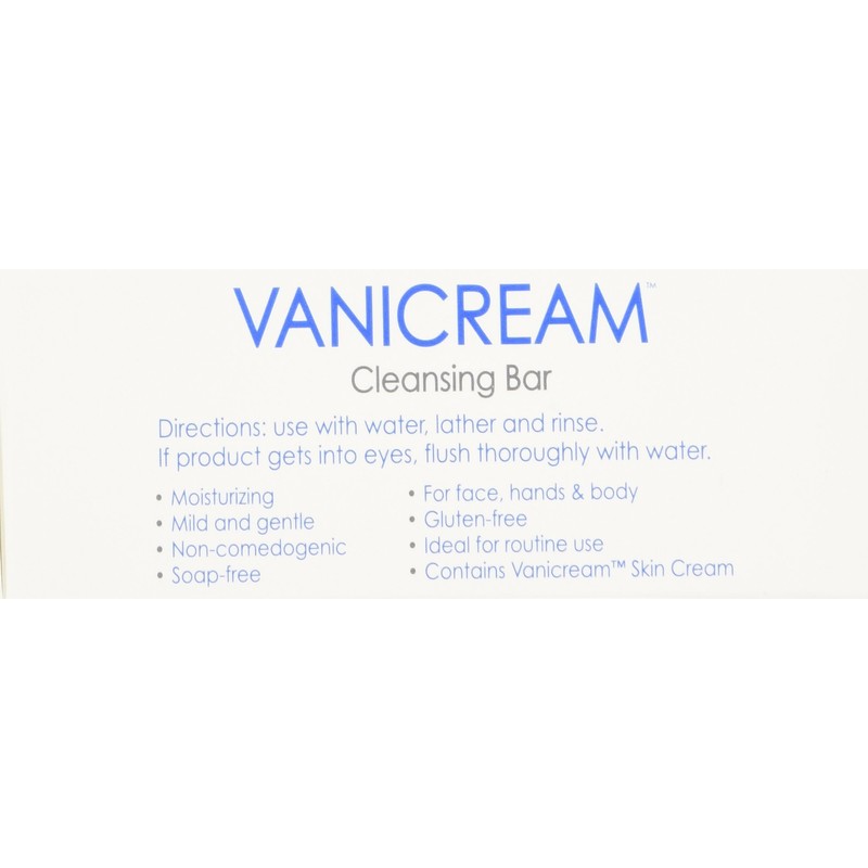 Vanicream Cleansing Bar 3.9 oz For Sensitive Skin, Pack of