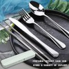 ZKSXOA 1Pcs Portable Flatware Box, Travel Tableware Storage Case Box,