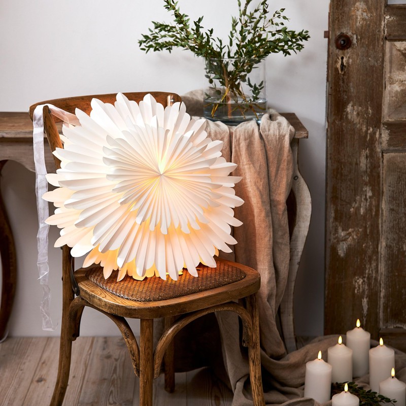 EGLO Christmas Star for Indoor Use Paper Hanging Decoration Star