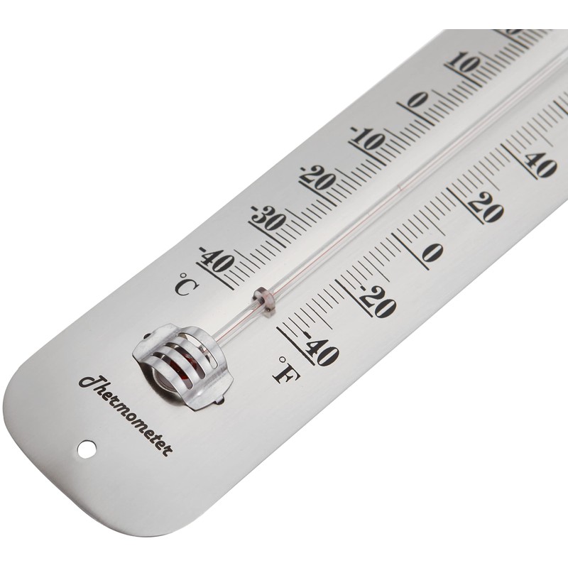 TERMOFLY 12.2 Large Numbers Premium Steel Outdoor/Indoor Thermometer Waterproof Vintage