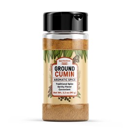 Unpretentious Ground Cumin, 3.2 oz, Aromatic Flavor, Traditional Spice