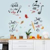 wondever Kitchen Food Wall Stickers Kitchenware Lettering Peel and Stick