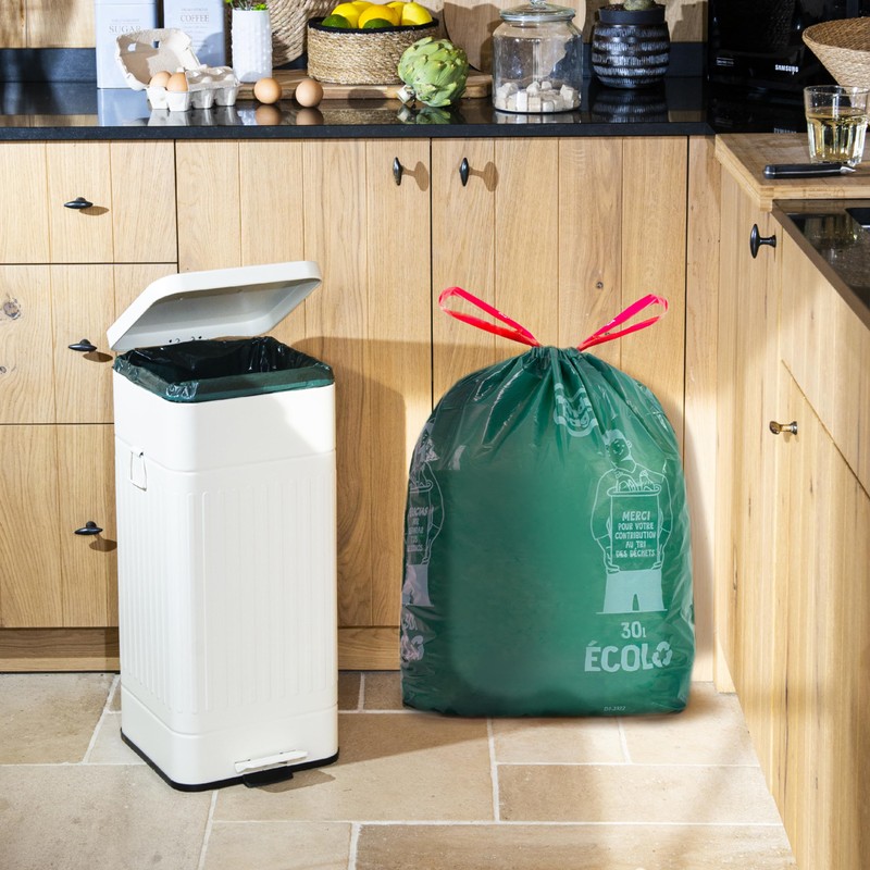 Handy Bag - 30Lx15 EcoLo Elastic Bin Liners - Heavy