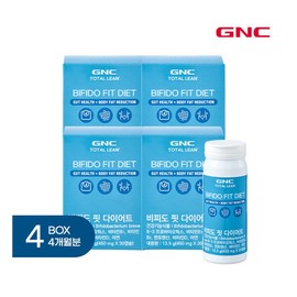 GNC 4 Boxes Bifidofit Diet 4 Boxes (1 Box: 450 mg X 30 Capsules) / 지엔씨 4박스 비피도핏 다이어트 4박스 (1박스: 450 mg X 30캡슐 )