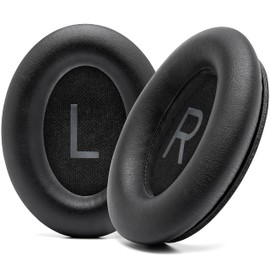 WC Wicked Cushions Extra Thick Replacement Ear Cushions for Bose QC45 (QuietComfort 45) Headphones | (Black)