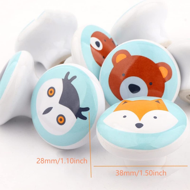 Ceramic Pull Handles Drawer Pulls Round Drawer Knobs Cabinet Knobs