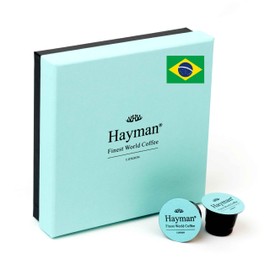 Hayman, 100% Brazil Fazenda Sao Paulo Specialty Coffee, Medium Roast, 20 Coffee Pods | Espresso Capsules For Nespresso Original Line Machines