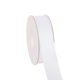 Ribbonitlux 1" wide Double Face Satin Ribbon 25 Yards (029-White）, Set For Gift Wrapping, Party Decor, Sewing Applications, Wedding and Craft