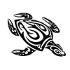 Sea Turtle Tribal Water Monster Vinyl Window Decal Sticker Honu