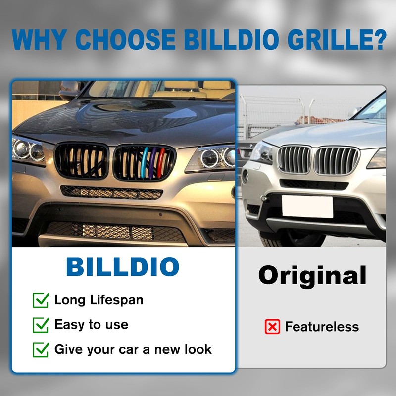 BILLDIO F25 Grille - Color Front Kidney Single Slat Grill