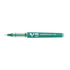 Pilot V5 HiTecpoint Rollerball Pen Refillable Green