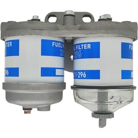 XYZIL Dual Fuel Filter Glass Bowl EBPN9N166AA for Ford Tractor 2000 3000 4000 5000 7000 2600 3600 4600 5600 5700 6600 6700 7600 7700 2610 2910 3610 4610 5610 6610 7610 for New Holland NH Universal