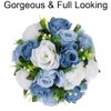 Flower Balls for Centerpieces - 2 Pcs Rose Balls Artificial