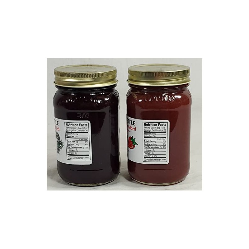 The Dutch Kettle Amish Sugar-free Blackberry & Strawberry Jam 2-18