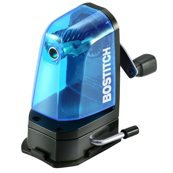 Bostitch Multi-Mount Manual Pencil Sharpener, Vacuum Mount or Screw Mount,