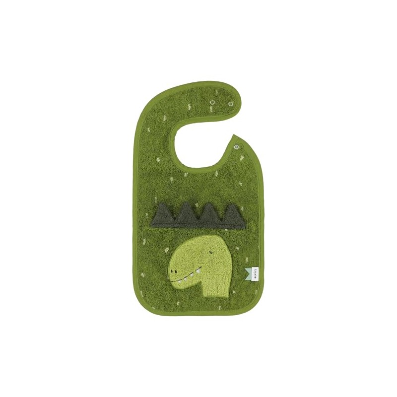 Trixie Bib Mr. Dino - 100% Organic Cotton - Green