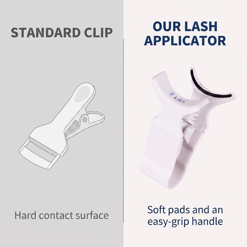 White False Eyelashes Clip- 5g Portable Magnetic Eyelash Applicator SetApplicator