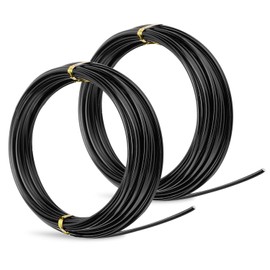 ZELARMAN 32.8 Feet Black Aluminum Craft Wire 3 mm Thickness Bendable Metal Craft Wire DIY Crafts Making