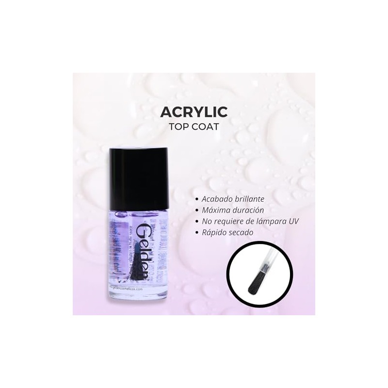 Esmalte Tratamiento para Uñas, Brillo Protector de Acrilico [Acrylic Top