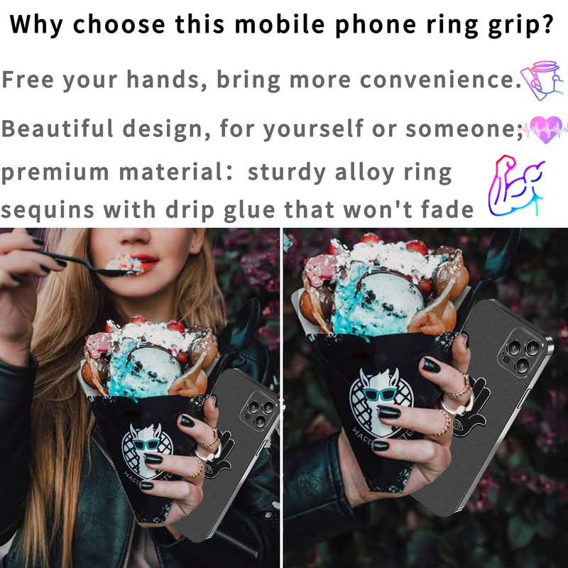 TACOMEGE Hand Phone Grip Holder, Evil Eye Phone Ring Stand