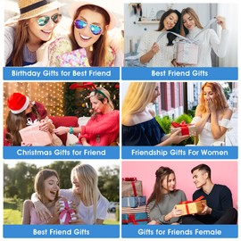 Ouligay Best Friends Keychain Friendship Gifts for Women Best Friends Keychain Bff Long Distance Friendship Gifts Bestie Friends Leaving Apart Going Away Gift for Women Birthday Christmas
