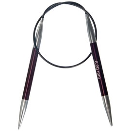 Knit Pro KP47073 Zing: Fixed Circular Knitting Pins: 6.00mm - 40cm Purple