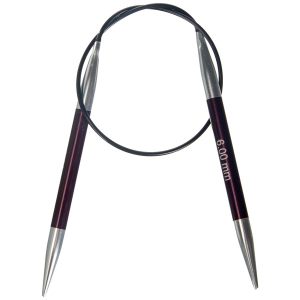 Knit Pro KP47073 Zing: Fixed Circular Knitting Pins: 6.00mm -