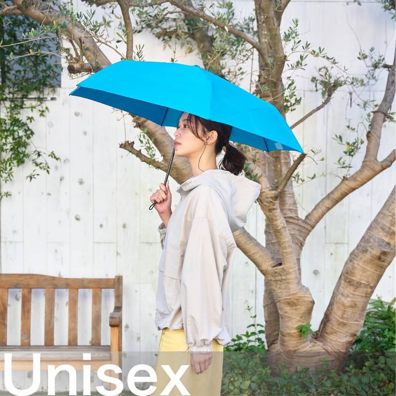 Moon Bat urawaza Folding Umbrella, Solid Color, 3 Seconds Folding