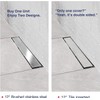 Neodrain 12-Inch Brushed Linear Shower Drain, 2-in-1 Flat & Tile