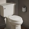 KOHLER Stonewood Quiet-Close, Elongated Toilet Seat Soft Close, Durable Wood,