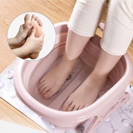 Campwin Foldable Acupressure Foot Bath Foot Acupressure Folding foot bath blue