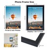 JCJMY 8x12 Picture Frame Black for Wall Hanging or Tabletop,