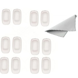 NLQHOPTS Push in Sunglasses Nose Pads,6 Pairs 11mm Glasses Nose Pieces Soft Silicone Snap in Nose Guards,Eyeglass Replacement Nose Bridge Pads for Costa Maui Eyewear Frame