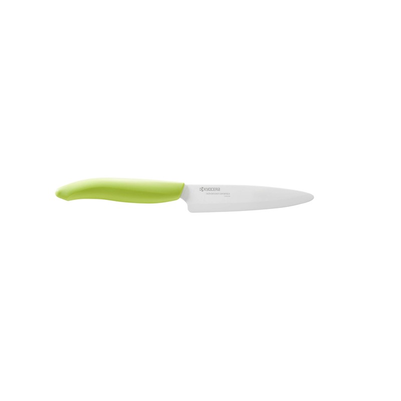 Kyocera Advanced Ceramic Revolution Series 3-inch Paring Knife, Green Handle,
