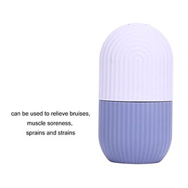 Rodillo de Hielo para Cara, Molde de Hielo para Cara y Ojos, Molde de Hielo de Silicona Reutilizable Herramientasde para Masaje Facial Cuidado de la  