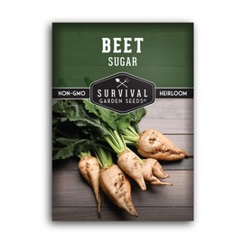 Survival Garden Seeds - Sugar Beet Seed for Planting - 1 Packet with Instructions to Plant & Grow Sugarbeets for Sugaring & Animal Fodder in Your Home Vegetable Garden - Non-GMO Heirloom Variety