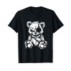 Horror Teddy Bear T-Shirt, Small, Black