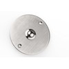 HUBER Flush-Mounted Bell Push 1-Way Stainless Steel Round Door Bell