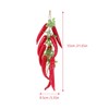 MAGICLULU 2Pcs Artificial Red Peppers Foam Simulation Lifelike Hot Chili