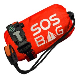 Generic SOS Emergency Sleeping Bag, Ultra-Light, Reflects 90% Body Heat, Waterproof (1)