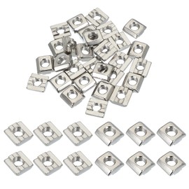 PATIKIL M8 Sliding T Nut, 30 Pcs Hammered Head Fastener Nut Thread T Slide Drop In Nut European Standard 3030 Series 8mm T Slot Aluminum Extrusion Profile