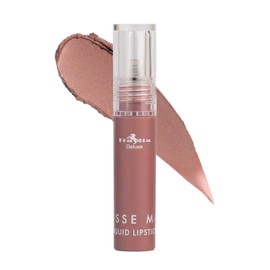 Italia Deluxe Pick 1 Mousse Matte Liquid Lipstick Comfortable Velvet Finish & Zipper Bag (190-05 : NAKED, Full Size)