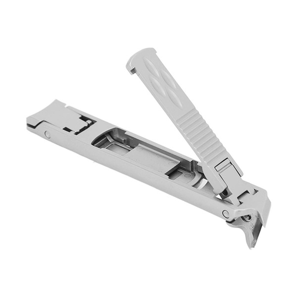 Cortaúñas de doble extremo, cortaúñas inclinado curvado de acero inoxidable