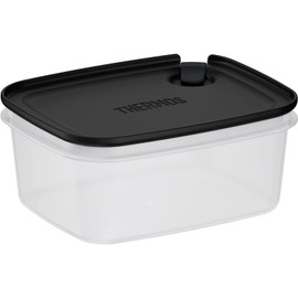 Thermos KC-SA600 BK My Food Container, Square Shape, 20.3 fl oz (600 ml), Black