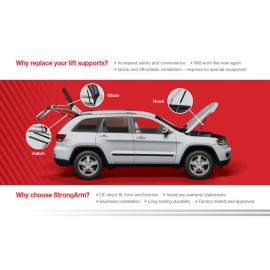 Strong Arm Qty 2 Tonneau Cover Lift Supports, Replaces # SE1024M80BL