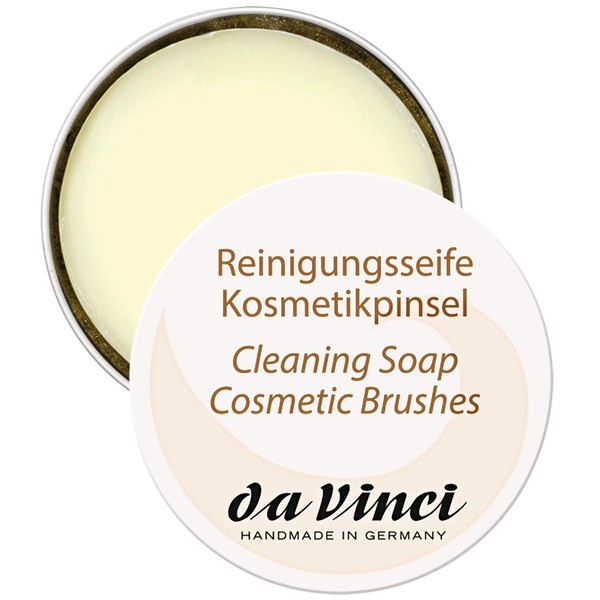 da Vinci Cosmetics Series 4833 Brush Cleaning Soap - Large Size - Vegetable oil based, reconditioning soap for natural & synthetic brushes. 85 Gram Bar
